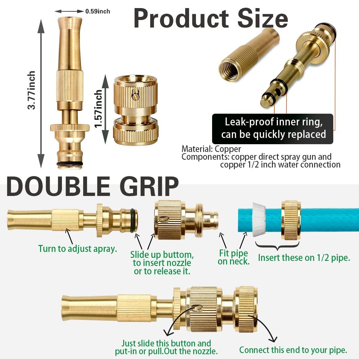 Brass Water Spray Nozzle
