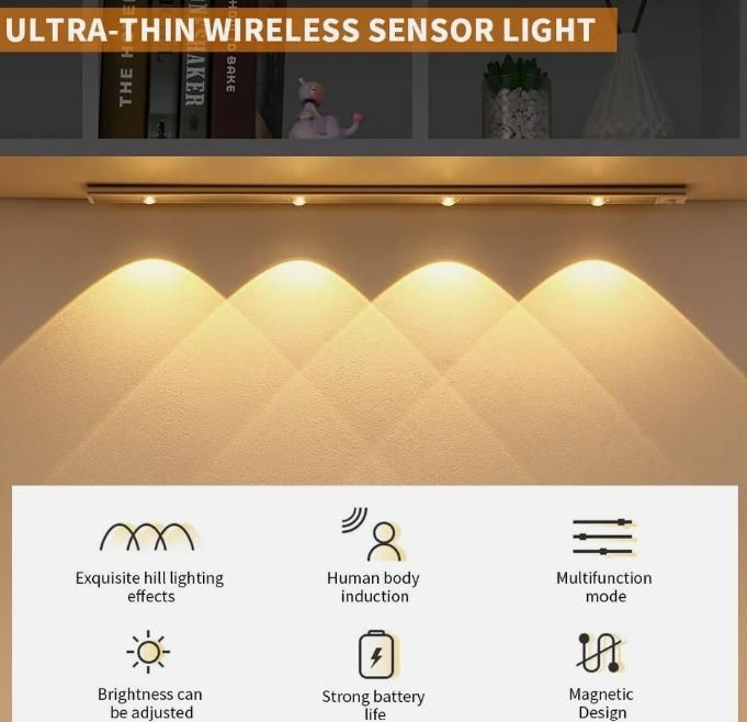 LED PIR Motion Sensor Cabinet Light