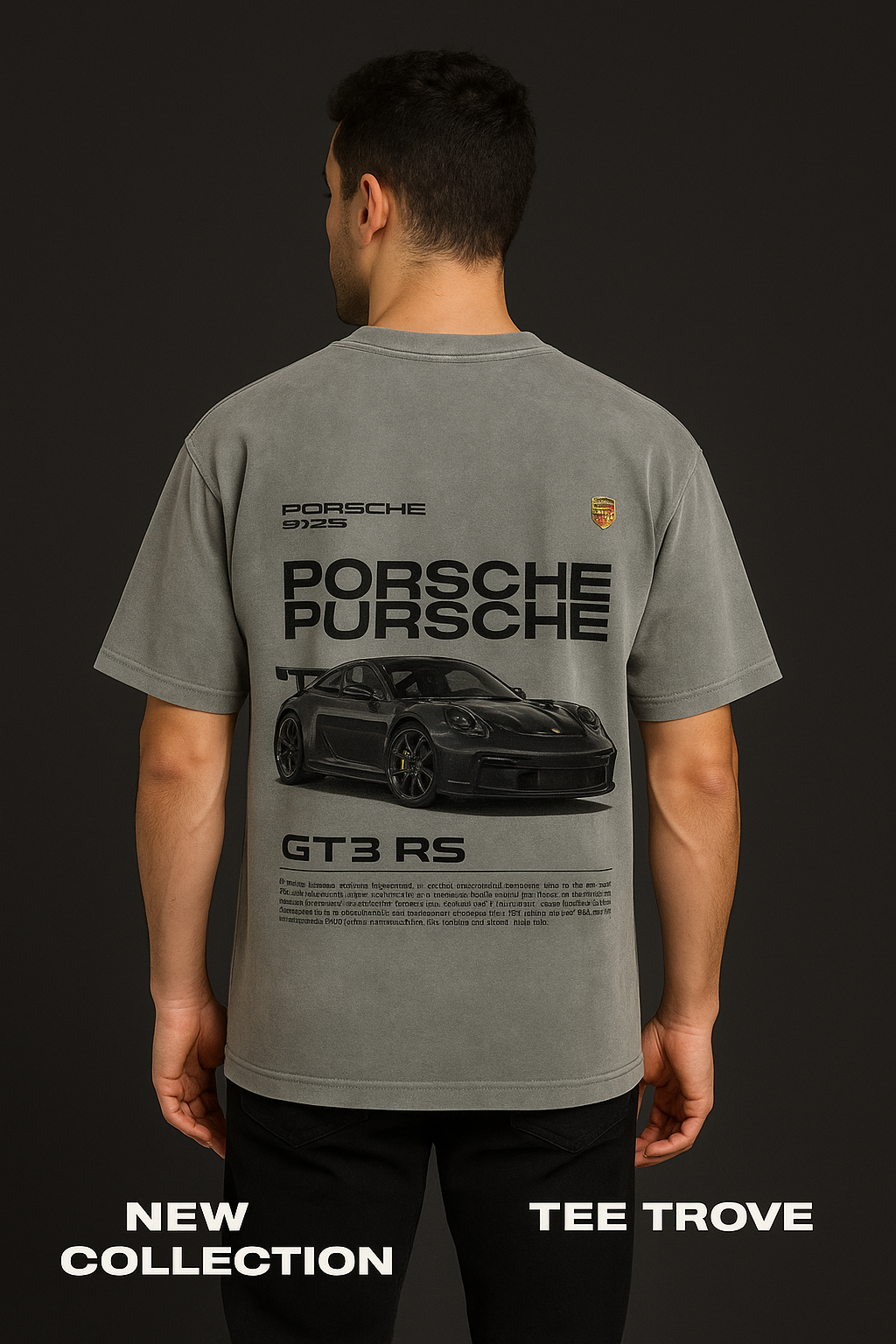 TeeTrove Porsche GT3 RS Oversized T-shirt