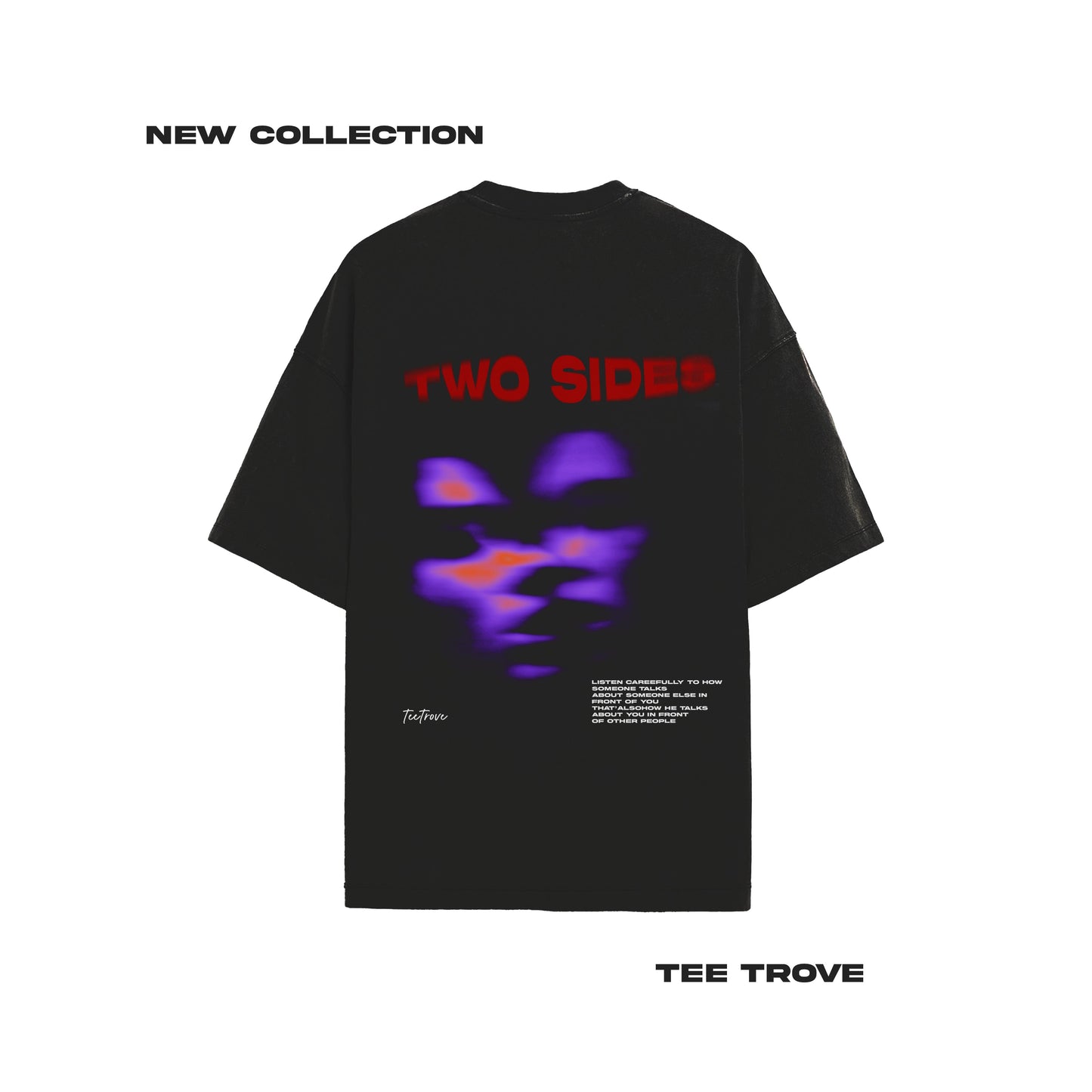 TeeTrove Two Sides Oversized T-shirt