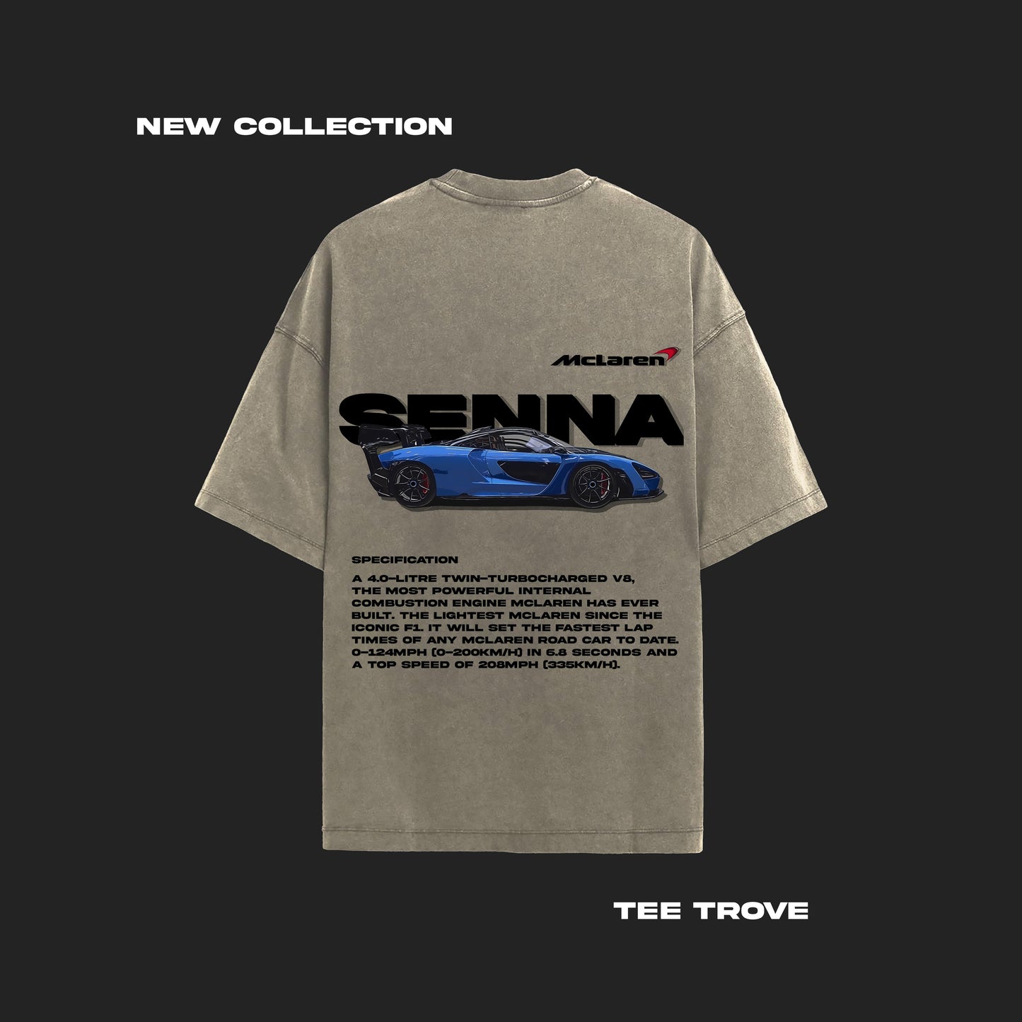 TeeTrove McLaren Senna Oversized T-shirt