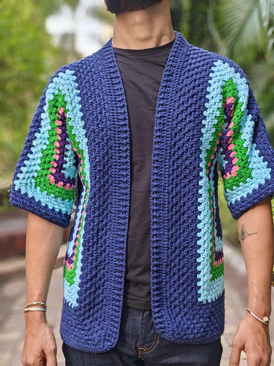 Men's Multi-color Cardigan