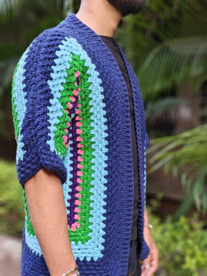 Men's Multi-color Cardigan