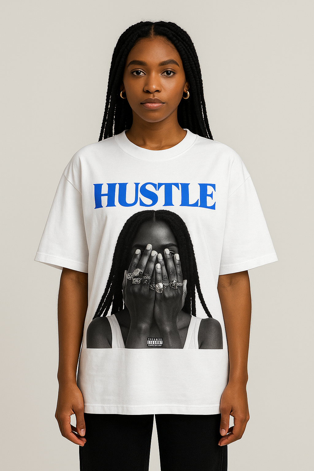 TeeTrove Hustle Oversized T-shirt