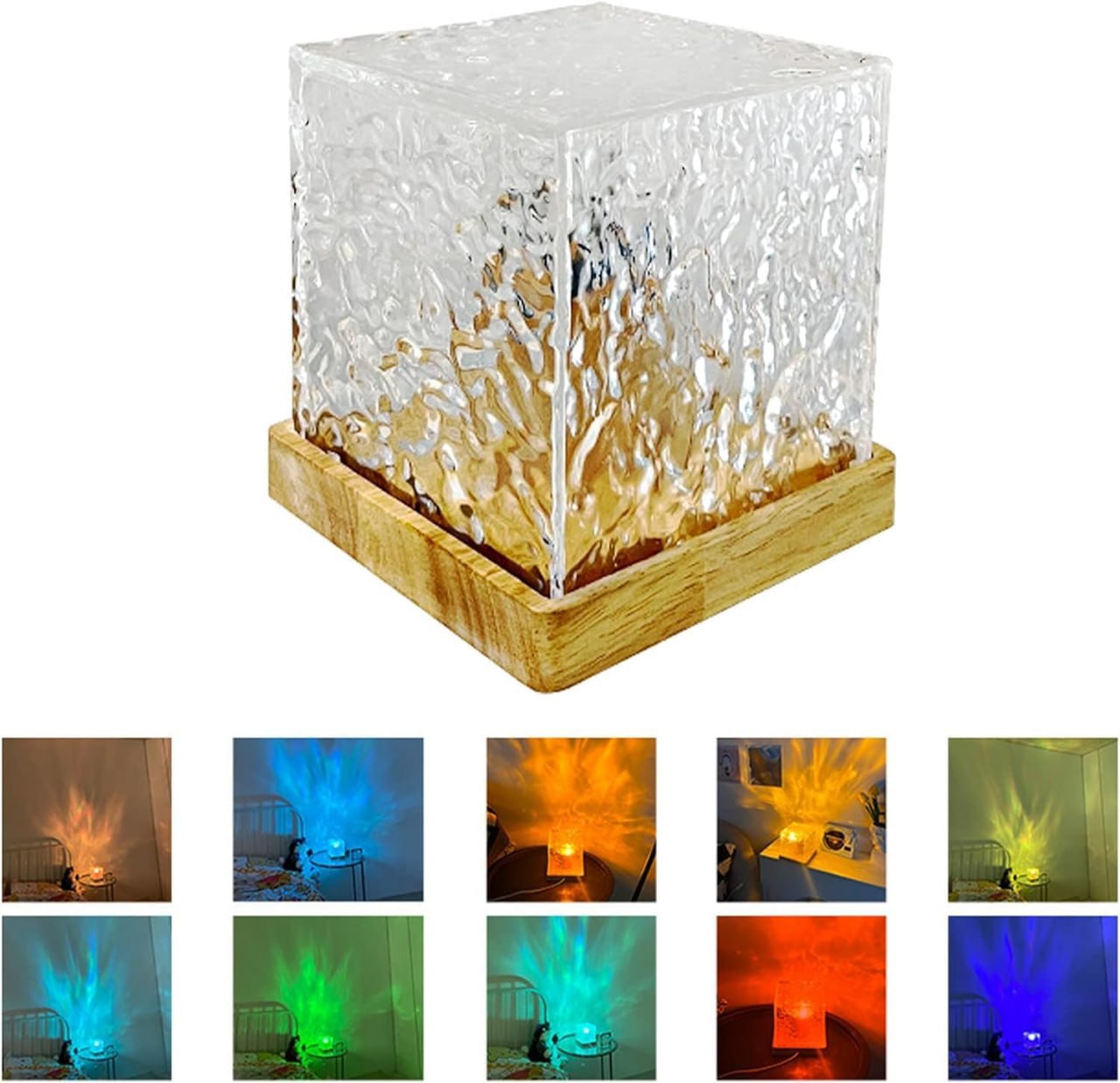 Water Ripple Crystal Lamp