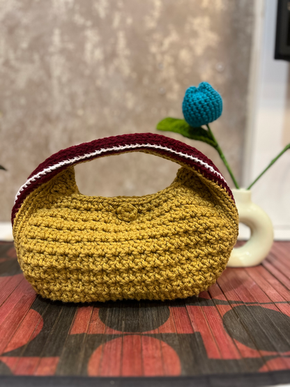 Two-Tone Oval Bag
