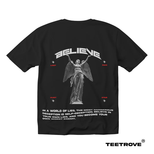 TeeTrove Believe Oversized T-shirt