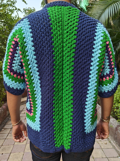 Men's Multi-color Cardigan