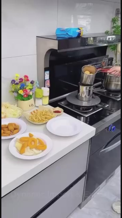 Stainless Steel Deep Frying Pot with Detachable Oil Filter Basket